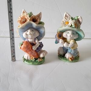 Vtg Bonnet Easter Bunny Rabbit Figure Lot15